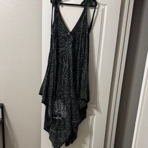 Green acid wash Celtic Patterned Dress 3X